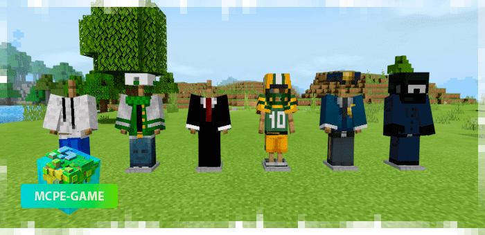New clothes from the City Life texture pack on Minecraft PE