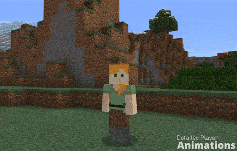 Better Player Animations addon for MCPE 1.19.11