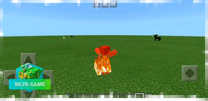 Burning in fire animation