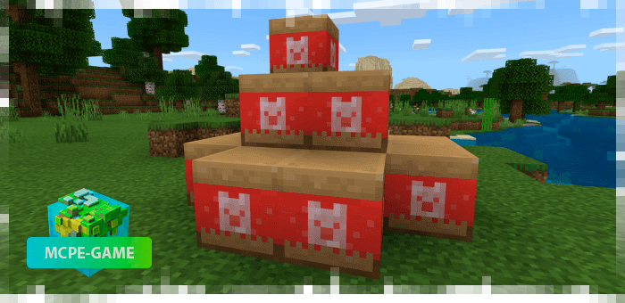 Red Lucky Block with plush toys