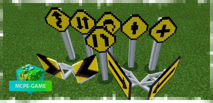 Temporary road signs in Manikraft PE