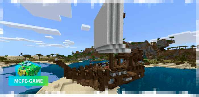 Pirate Ship in Minecraft PE