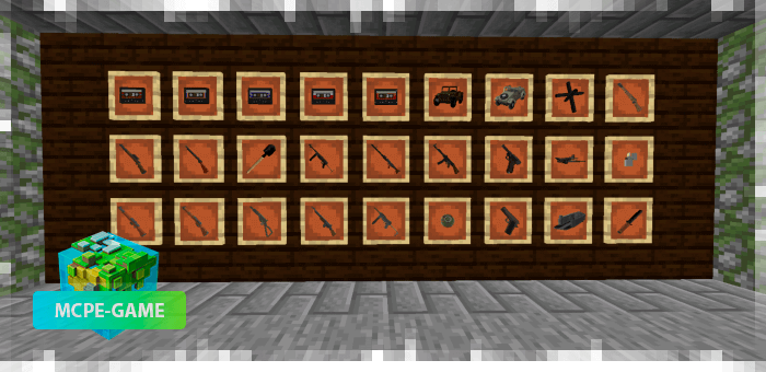 Firearms in Minecraft PE