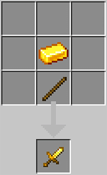 A short golden blade