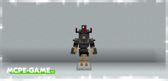 New Armor from the updated version of the Minecraft Dungeons Armor mod for Minecraft Bedrock Edition