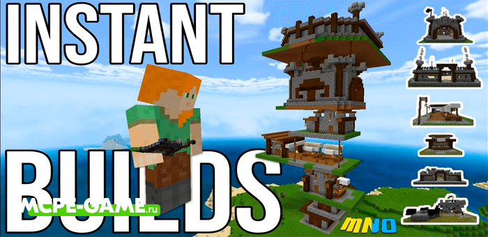 Minecraft Instant Builds Add On Download Review Mcpe Game