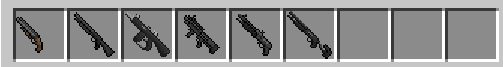 Shotguns from the Actual Guns mod in Minecraft PE