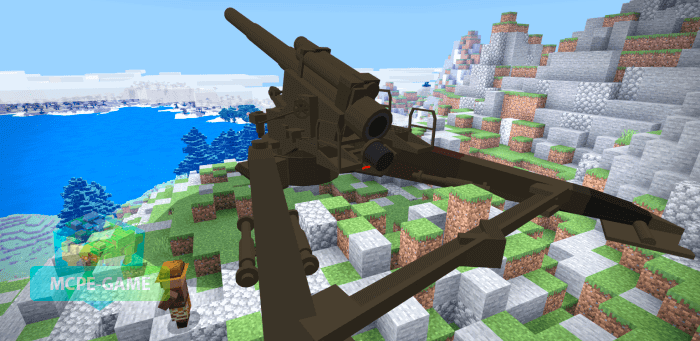 240mm M1 Howitzer in Minecraft PE