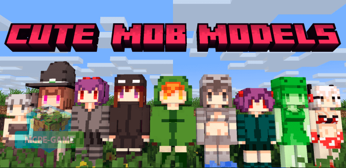 Скачать мод на мобов Cute Mob Model для Minecraft PE