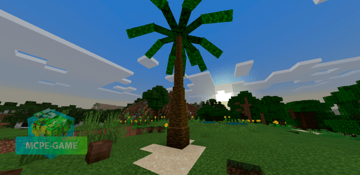 Tree felling animation mod for Minecraft PE