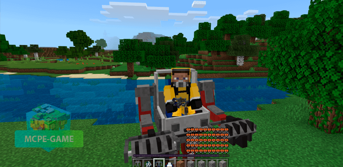 Mechs and Jetpack mod for Minecraft PE