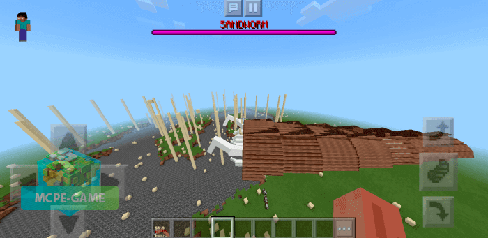 Giant Sandworm mod for Minecraft PE