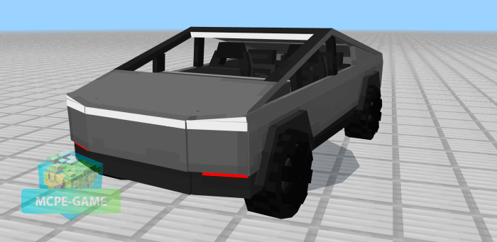 Tesla CyberTruck in Minecraft PE