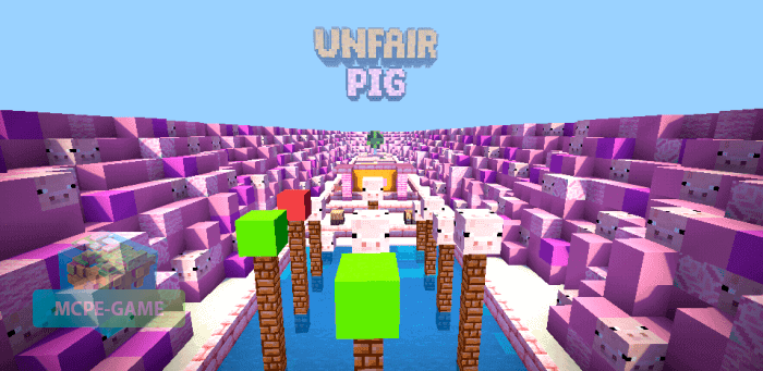 Download Unfair Pig map for Minecraft PE on Android and iOS