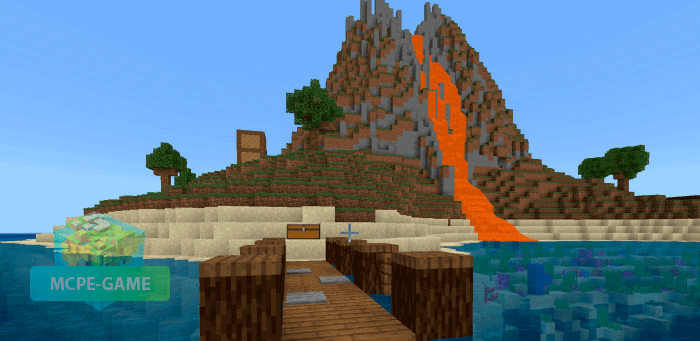 Скачать карту Escape from Volcano Island для Minecraft PE на Андроид и iOS