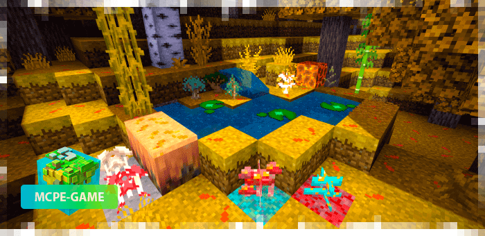 Mushrooms and Water from Autumn Texturepack on Minecraft PE