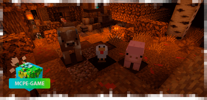 Autumn texture pack Mobs in Minecraft PE