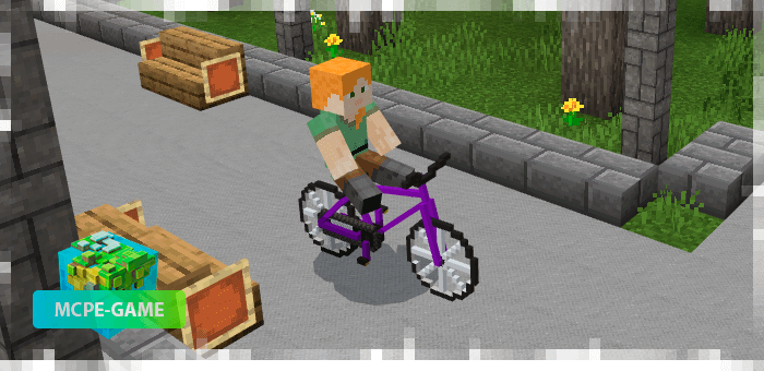 Bike mod for Minecraft PE