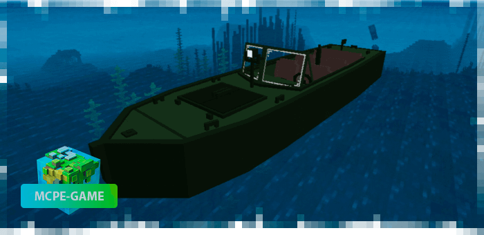 Boat from PUBG on Minecraft PE