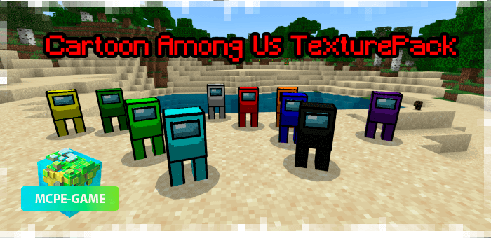 Texturepack Among Us for Minecraft PE