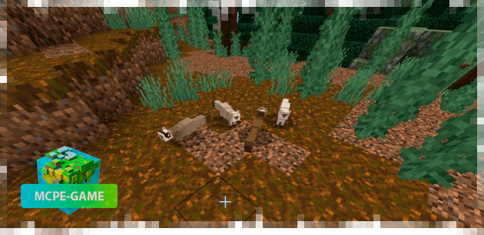 Ferrets from the DomesticPets pet mod on Minecraft PE
