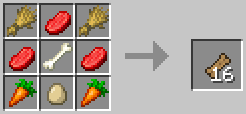 Craft recipes from DomesticPets mod for Minecraft PE