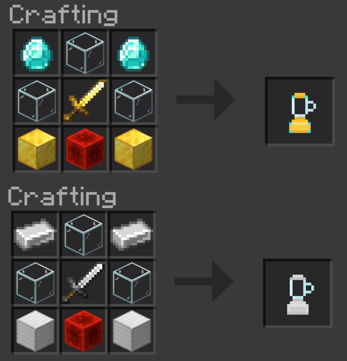 Recipe for blender crafting from Fruit Frenzy mod