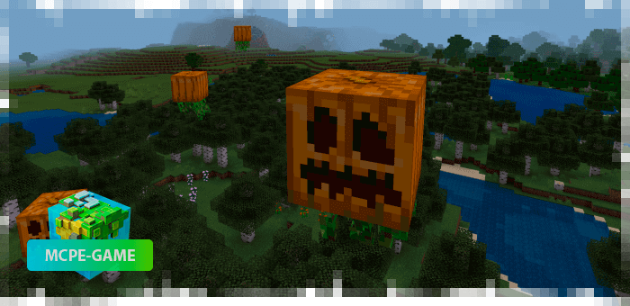 Pumpkin Gast from the Halloween mod on Minecraft PE