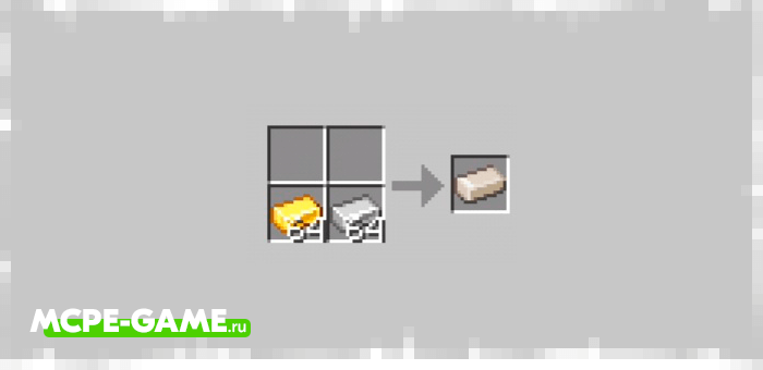 Recipe for making furniture ingot from Loled Furniture mod