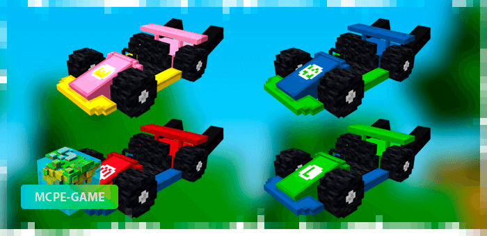 4 types of sports kart from Mario Kart mod