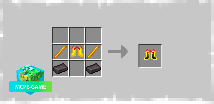 Inferno Boots Crafting Recipe from the Dash Boots mod