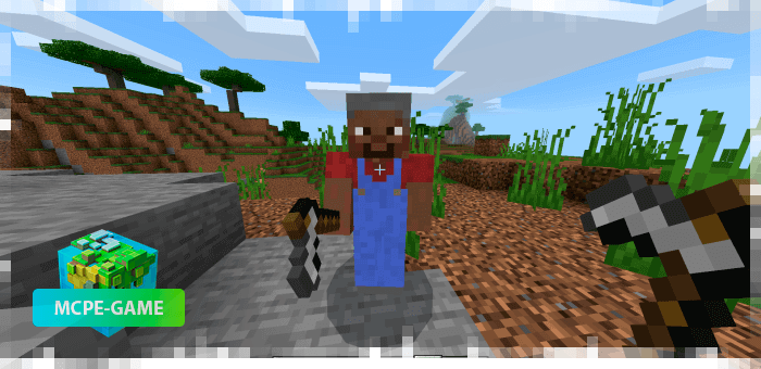 Farmer from the Human Addon mod for Minecraft PE