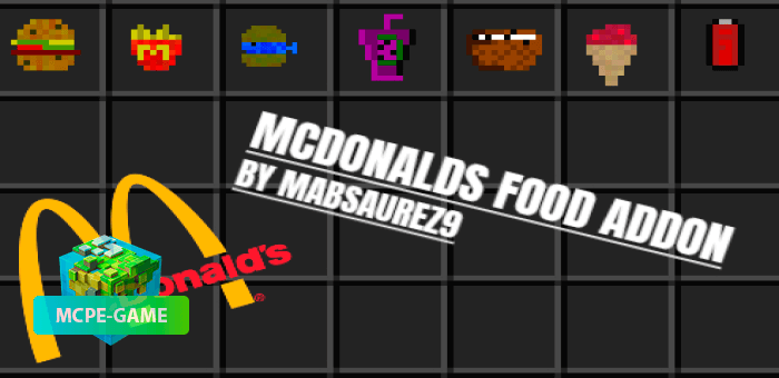McDonalds Food — Мод на еду из Макдональдс
