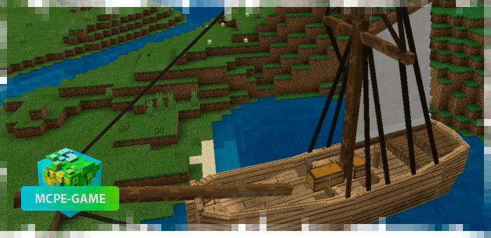 Large sailboat in Minecraft PE