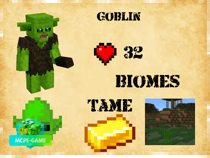 Goblins from the Pocket Mythology mod in Minecraft PE