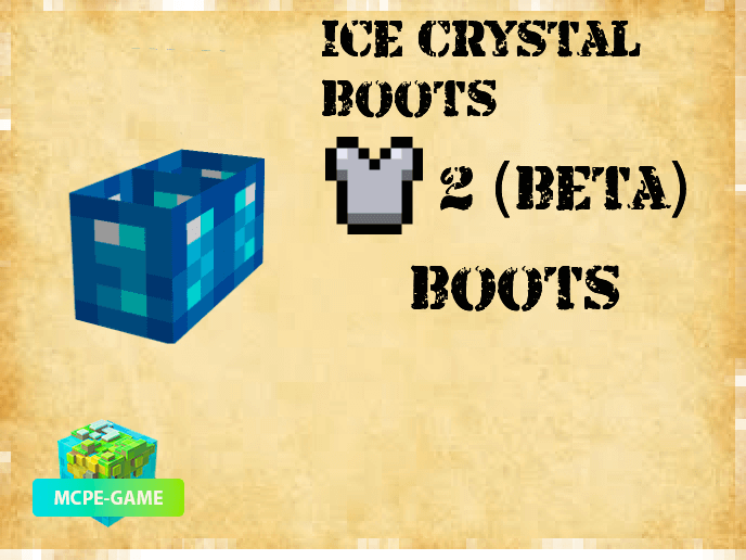 Ice Armor from the Pocket Mythology mod on Minecraft PE