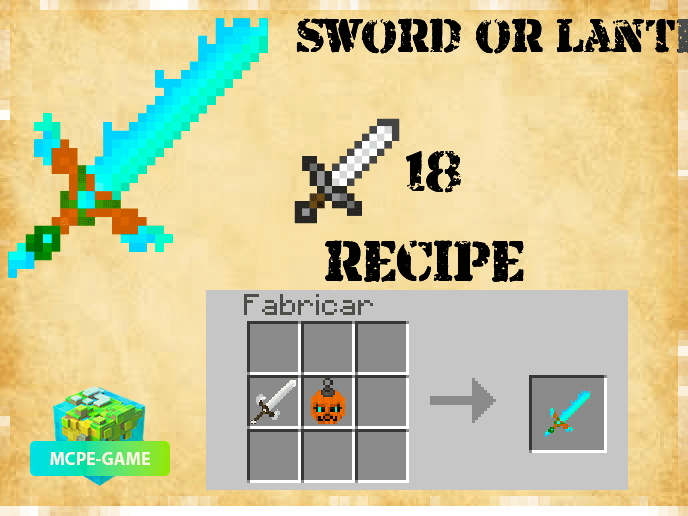 Rapier from the Pocket Mythology mod on Minecraft PE