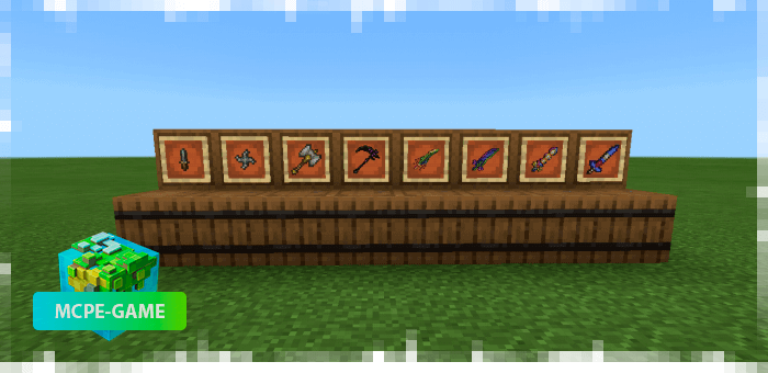 Weapons from Terraria in Minecraft Pocket Edition