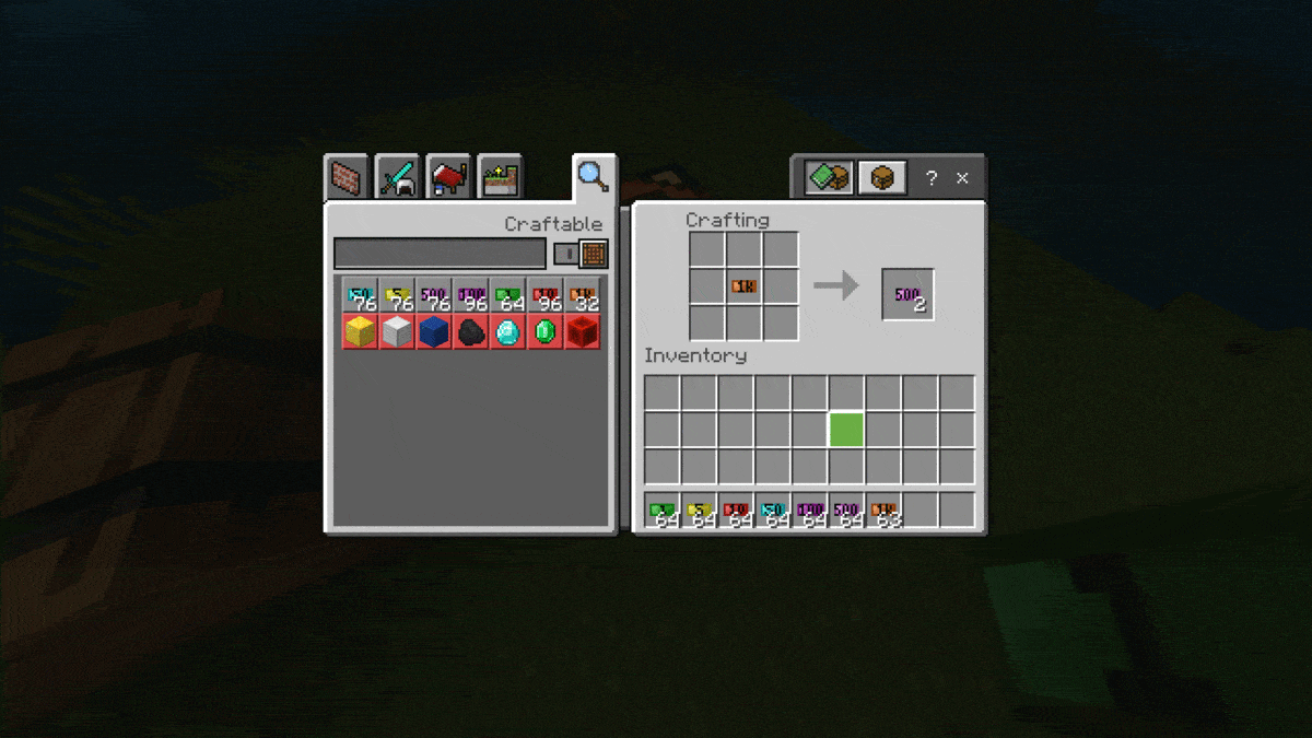 The process of converting currency with the Advanced Currency mod in Minecraft