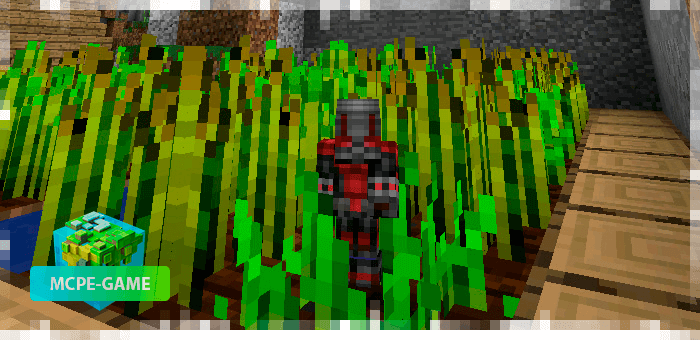 Transforming into Ant-Man from the Ant Man mod in Minecraft PE