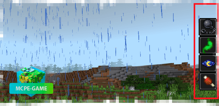 Acid rain from the Apocalypse Addon hard survival mod