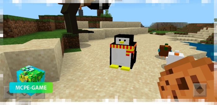 Penguin from the BirdsPlus bird mod on Minecraft PE