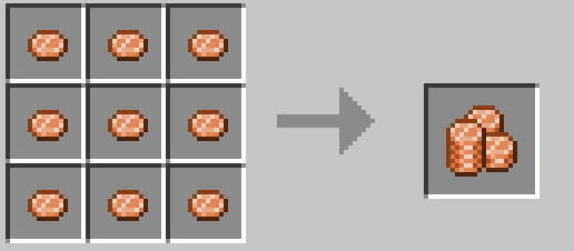 Coins Conversion Example from Coins mod for Minecraft PE