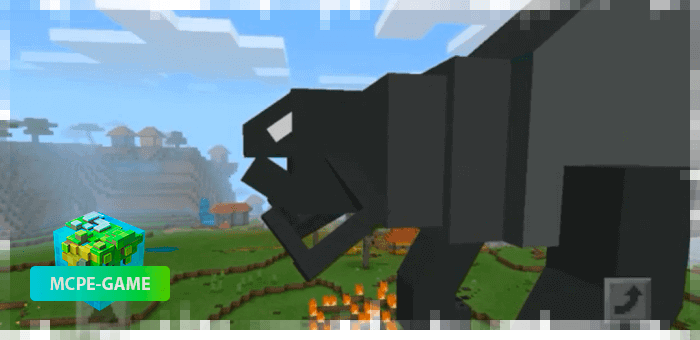 Мафусал из мода на мутантов Godzilla King для Minecraft PE