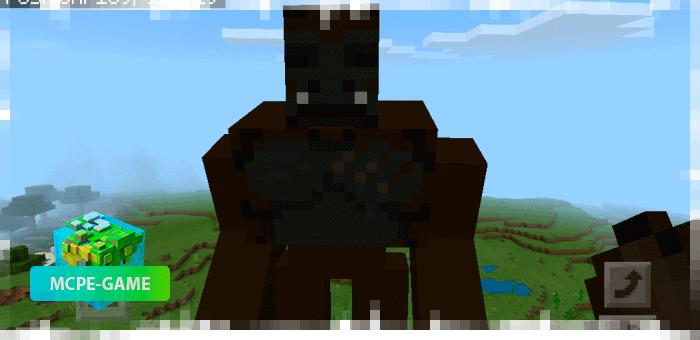 King Kong from the Godzilla King mutant mod for Minecraft PE