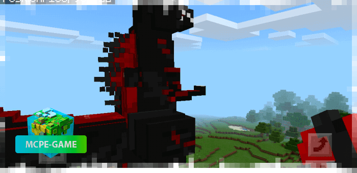 Шин Годзилла из мода на мутантов Godzilla King для Minecraft PE