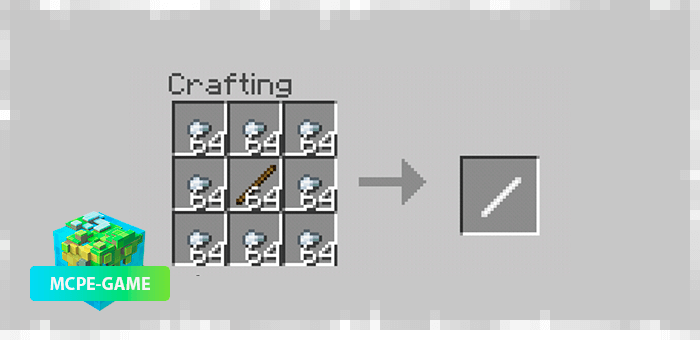 Recipe for tin stick crafting from More Metals mod