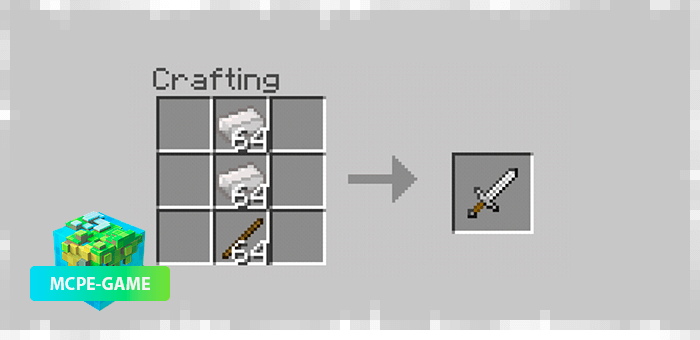 Recipe for Tin Sword Crafting from More Metals mod