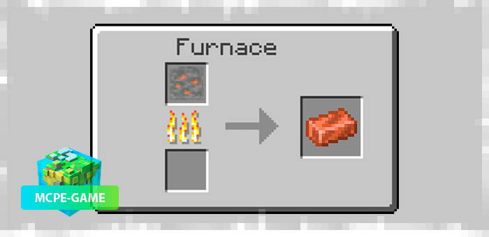 Melting copper ore into ingots from More Metals mod
