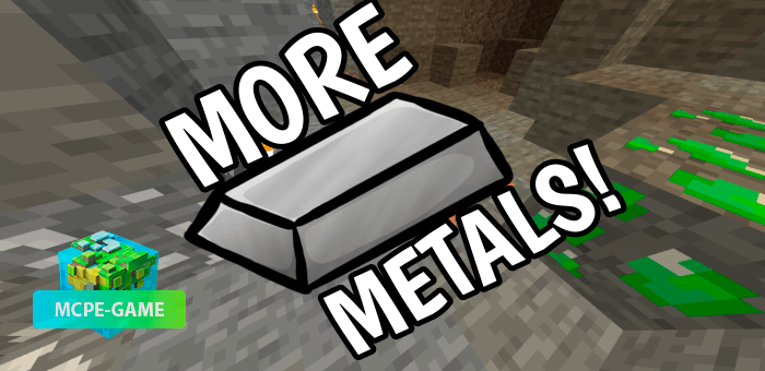 More Metals — Мод на новые руды, предметы и оружие